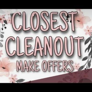 Closet clean out! Make an offer.